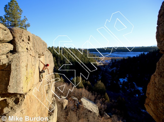 photo of Pay Homage, 5.12b ★★★★ at The Vulture Walls from Castlewood Canyon State Park