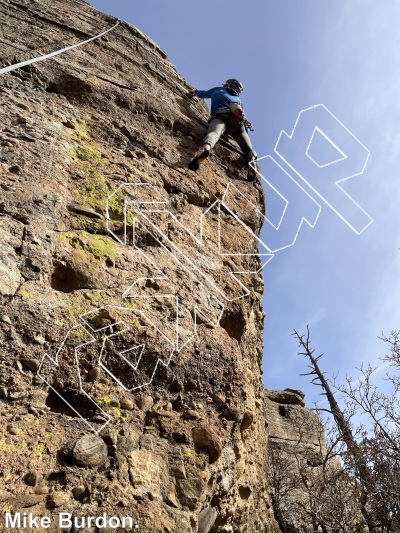 photo of Octoroon, 5.11a ★★★ at The Vulture Walls from Castlewood Canyon State Park
