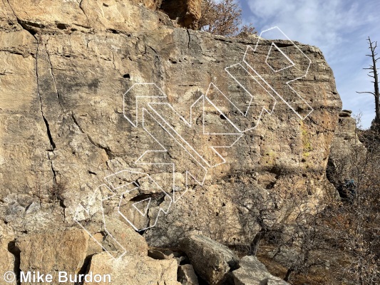 photo of Farenheit 451, 5.11b ★★★ at The Vulture Walls from Castlewood Canyon State Park
