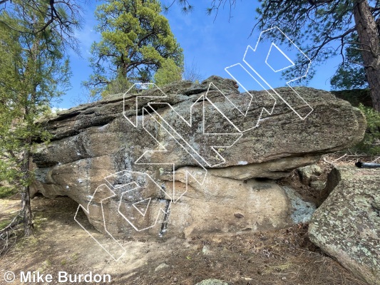 photo of End Times Boulder from Castlewood Canyon State Park