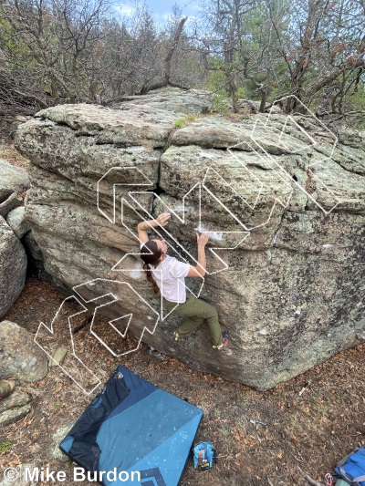 photo of Mexi-can Boulder from Castlewood Canyon State Park