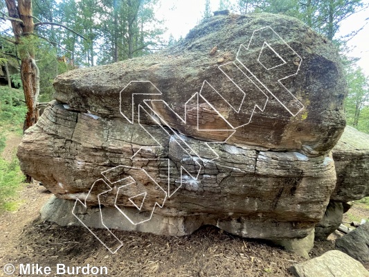 photo of Stage Boulder from Castlewood Canyon State Park