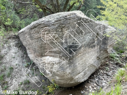 photo of Carmello Boulder from Castlewood Canyon State Park