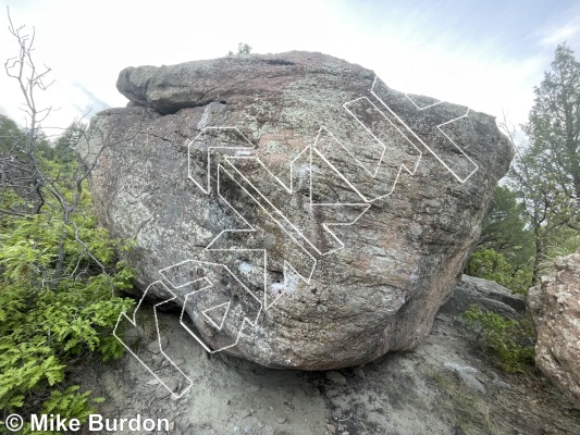 photo of Hosea Boulder from Castlewood Canyon State Park