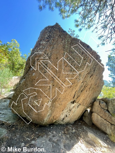 photo of Peace Child Boulder from Castlewood Canyon State Park