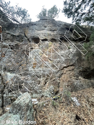 photo of Morning Sun Wall from Castlewood Canyon State Park