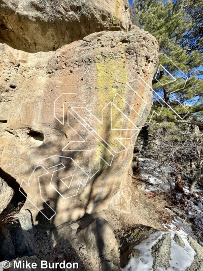 photo of Warren Piece, 5.11 ★★ at Zoids from Castlewood Canyon State Park