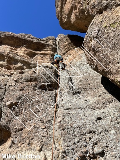photo of The Bronze Snake, 5.10b ★ at Wendell Spire from Castlewood Canyon State Park