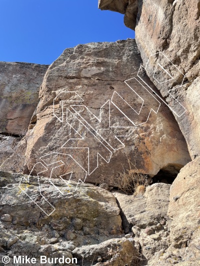 photo of Five Loaves, 5.11d ★★ at Five and Dime Wall from Castlewood Canyon State Park