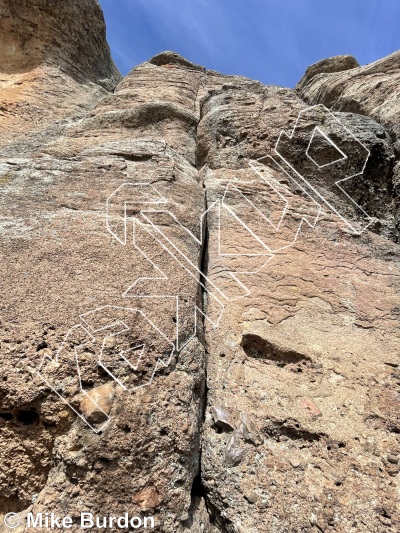 photo of Crack Sweat, 5.9 ★★ at The Rat Cracks from Castlewood Canyon State Park
