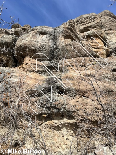 photo of Ra Ra Rasputin, 5.11a ★★★ at The Rat Cracks from Castlewood Canyon State Park