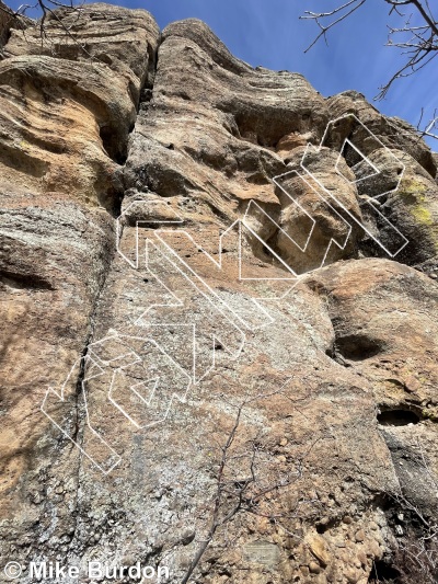 photo of Rabbid Rat Crack, 5.9  at The Rat Cracks from Castlewood Canyon State Park