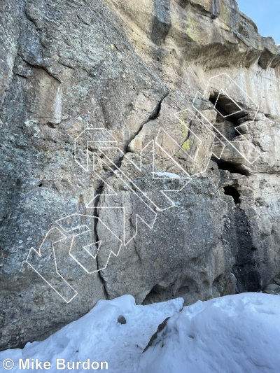 photo of Cave Chimney, 5.6 ★★★ at The Cave Wall  from Castlewood Canyon State Park