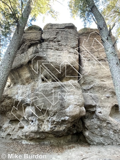 photo of Pocket Full of Hate, V5 ★★ at Grocery Store Walls from Castlewood Canyon State Park