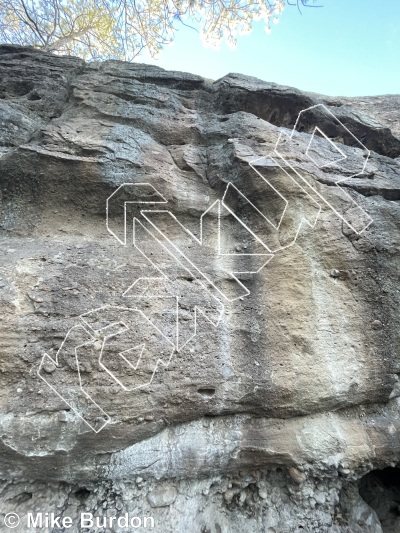photo of Hamburger Helper, 5.10b ★ at Grocery Store Walls from Castlewood Canyon State Park