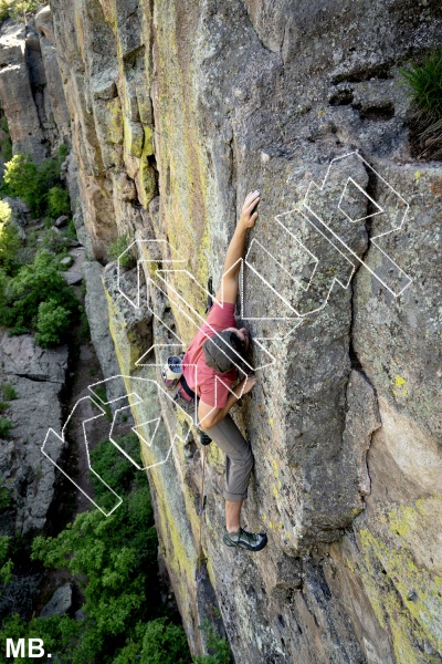 photo of Allied Wall from Castlewood Canyon State Park