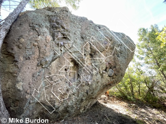 photo of Joe's Boulder from Castlewood Canyon State Park