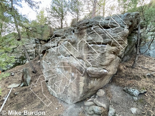 photo of Wild Honey Boulder from Castlewood Canyon State Park
