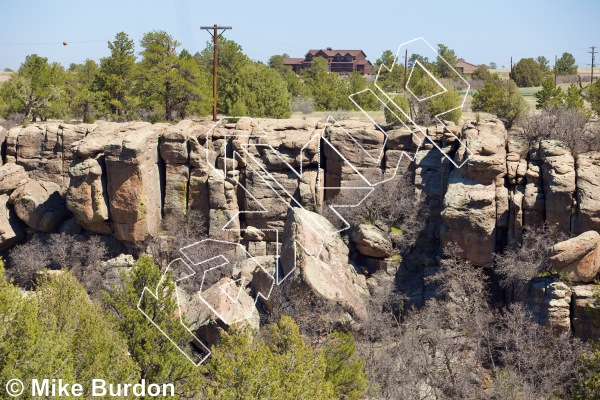 photo of Juggernaut Area from Castlewood Canyon State Park