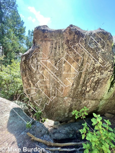 photo of Kindness Boulder from Castlewood Canyon State Park