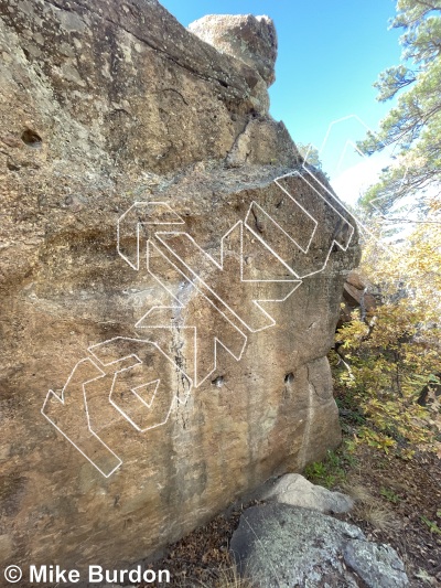 photo of Bungo Boulder from Castlewood Canyon State Park