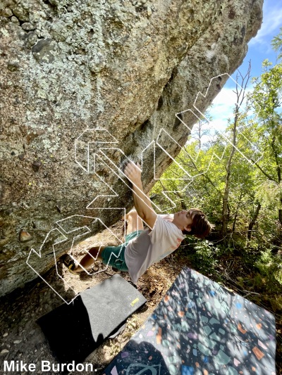 photo of Joe's Boulder from Castlewood Canyon State Park