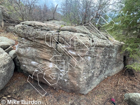 photo of Mexi-can Boulder from Castlewood Canyon State Park