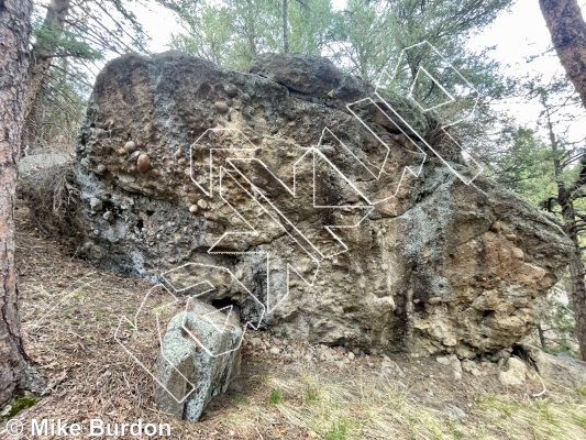 photo of Mr. Bubble Block from Castlewood Canyon State Park