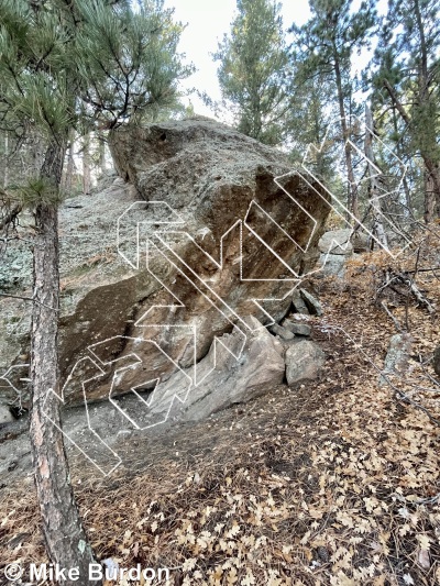 photo of New Life Boulder from Castlewood Canyon State Park