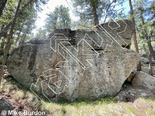 photo of Obscurity Boulder from Castlewood Canyon State Park