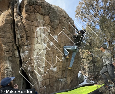 photo of Checkerboard Boulder from Castlewood Canyon State Park