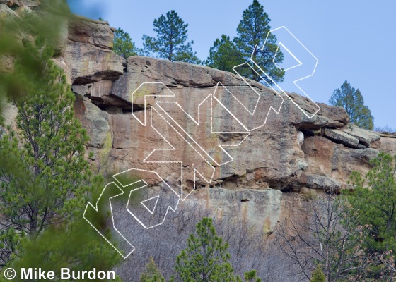 photo of The Vulture Walls from Castlewood Canyon State Park