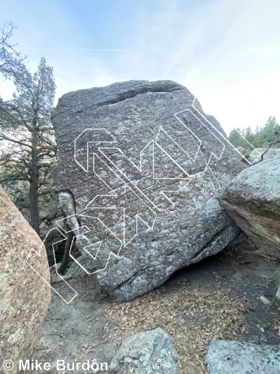 photo of Jaeger's Boulder from Castlewood Canyon State Park