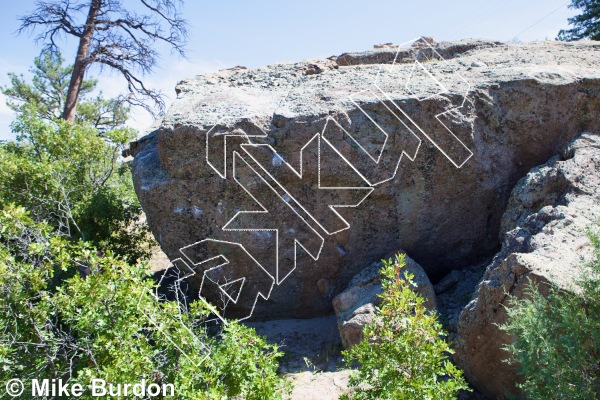 photo of Prayer Boulder from Castlewood Canyon State Park