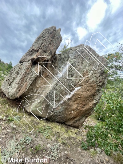 photo of Prayer Boulder from Castlewood Canyon State Park