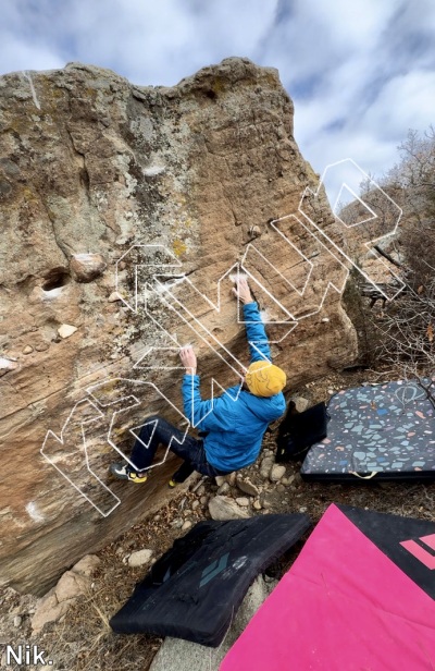 photo of Worship Boulder from Castlewood Canyon State Park