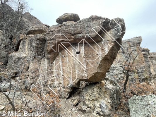 photo of Prow Boulder from Castlewood Canyon State Park