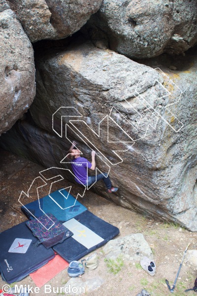 photo of Restoration Cave from Castlewood Canyon State Park