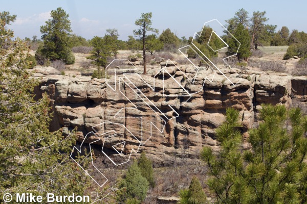 photo of Shakespearean Theatre from Castlewood Canyon State Park