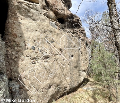 photo of Honeycomb Spire from Castlewood Canyon State Park