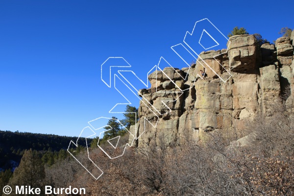 photo of The Vulture Walls from Castlewood Canyon State Park