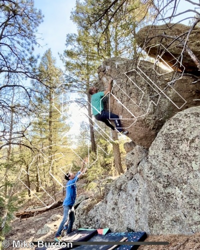 photo of Scary Larry Boulder from Castlewood Canyon State Park