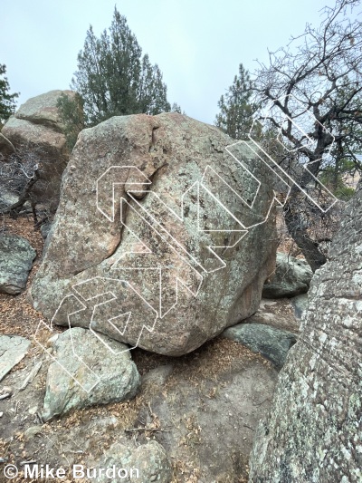 photo of Ancestry Boulder from Castlewood Canyon State Park