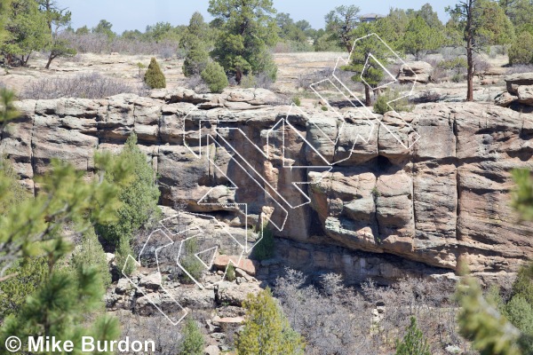 photo of Shakespearean Theatre from Castlewood Canyon State Park