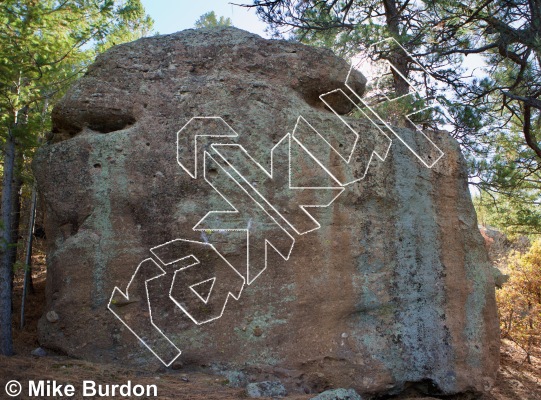 photo of Slab Master Boulder from Castlewood Canyon State Park