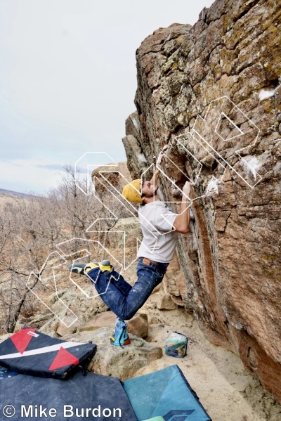 photo of Worship Boulder from Castlewood Canyon State Park