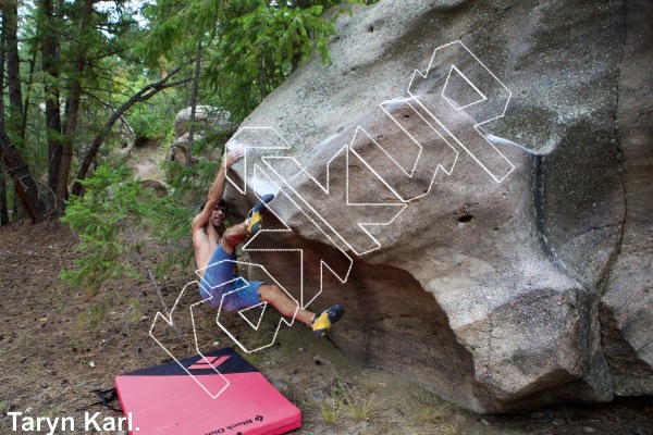 photo of World's Slopiest Boulder from Castlewood Canyon State Park