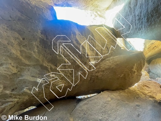 photo of Water World Cave from Castlewood Canyon State Park