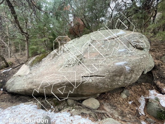 photo of Subzero Boulder from Castlewood Canyon State Park