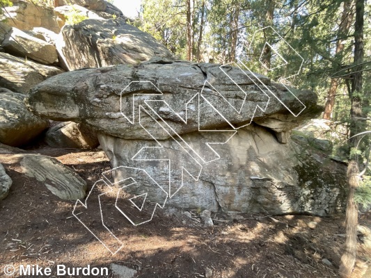 photo of Super Mario Boulder from Castlewood Canyon State Park